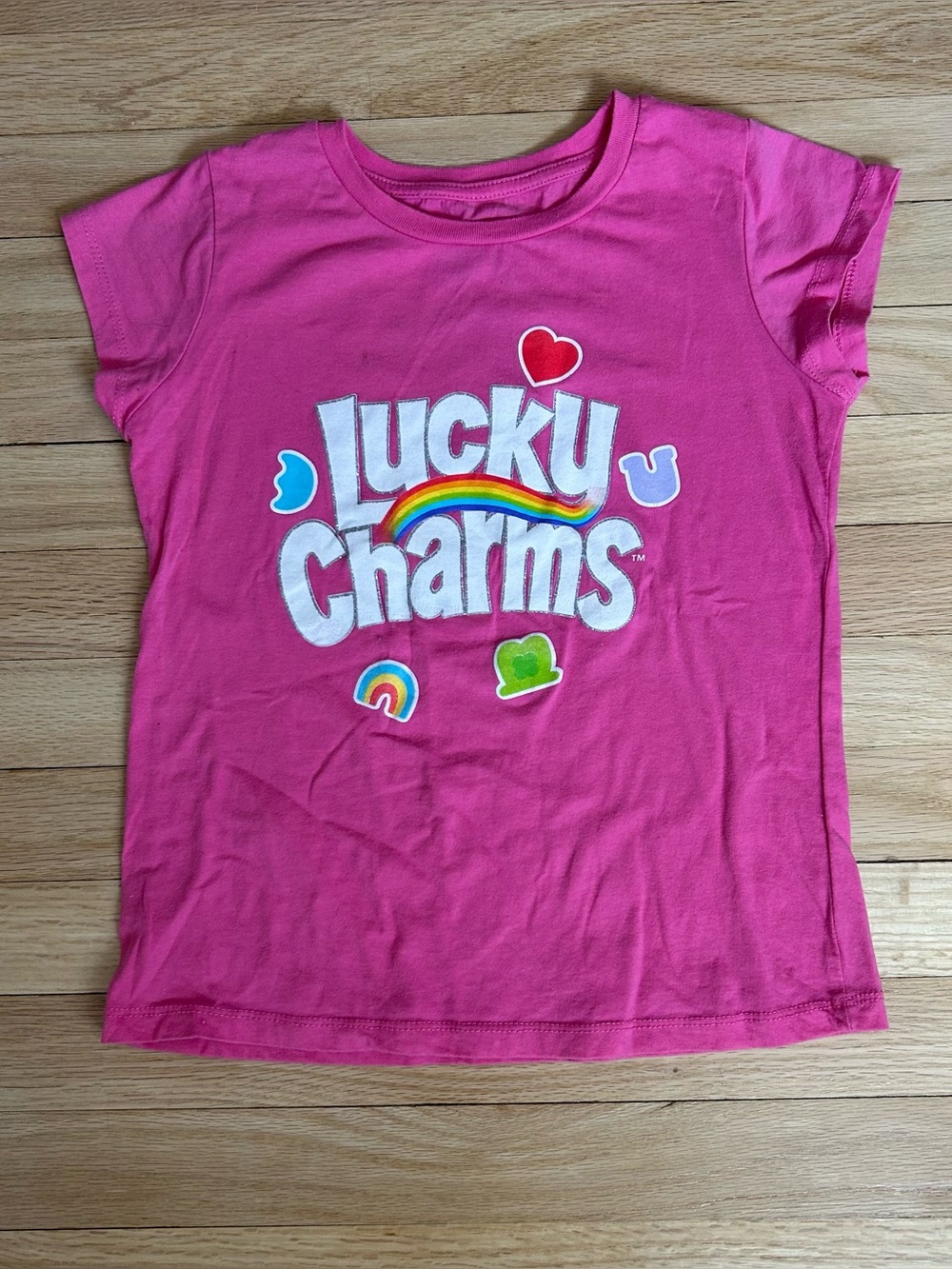 Pink Lucky Charms baby tee